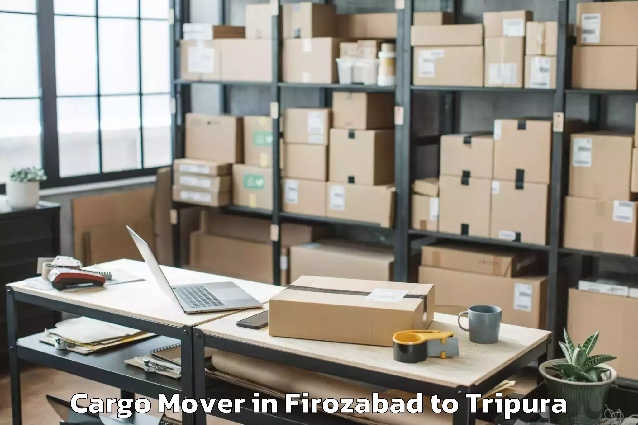 Book Firozabad to Amarpur Gomati Cargo Mover Online